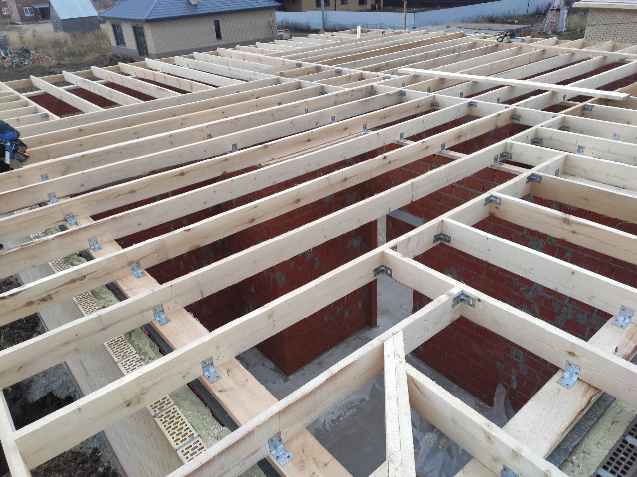 Стропильная система и балки перекрытия